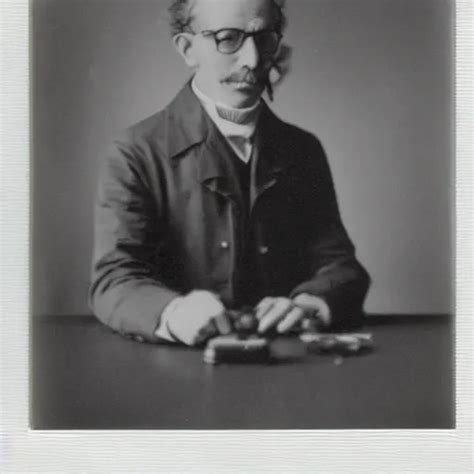 Old Polaroid Depicting A Scientist From The Th Stable Diffusion