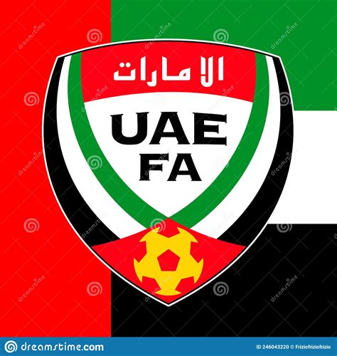 United Arab Emirates Football Federation Logo With National Flag