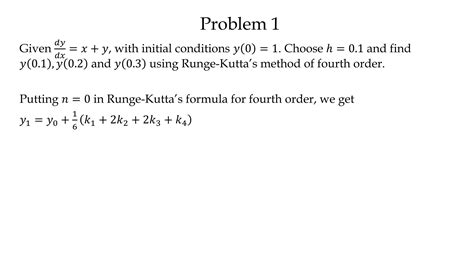 Euler And Runge Kutta Method Ppt