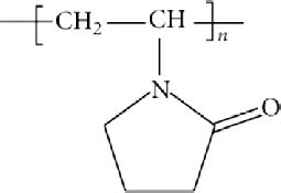 The chemical structure of PVP. | Download Scientific Diagram