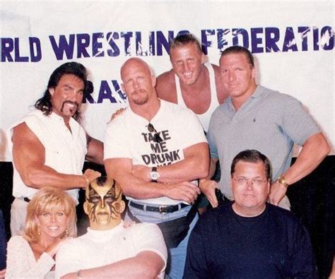 Cool Picture Of Marc Mero Steve Austin Owen Hart Triple H Jim Ross