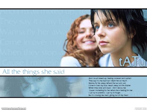 Tatu All the things she said - ZWZ Picture