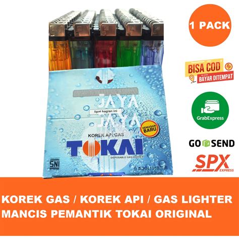 Jual Korek Gas Korek Api Gas Lighter Mancis Pemantik Tokai Original