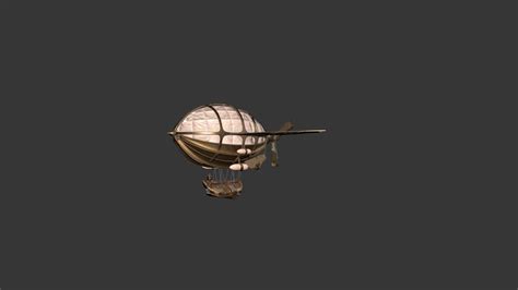 Steampunk airship - 3D model by Sonya Orlovska (@sonyaorlovska) [fecd327] - Sketchfab