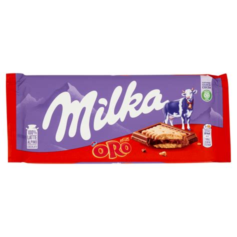 Milka Oro Sandwich Tavoletta Di Cioccolato Al Latte 100 Alpino Con