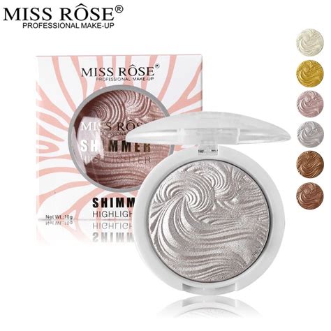 Miss Rose Illuminator Makeup Shimmer Powder Highlighter Palette Face Base Bronzer Highlight