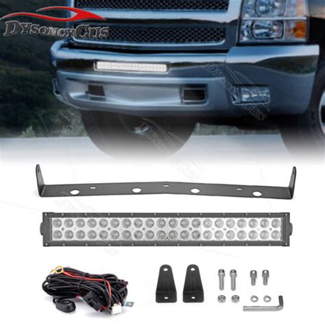 Fit 07 13 Chevy Silverado 1500 2500 3500 Hidden Bumper 22 Light Bar