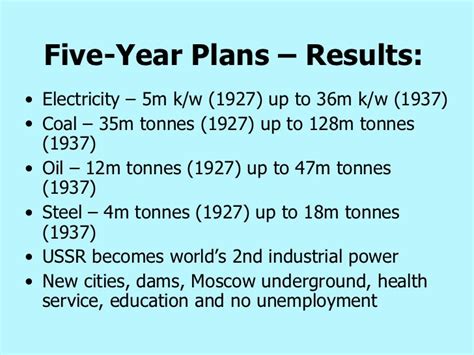 Stalin’s economic policies