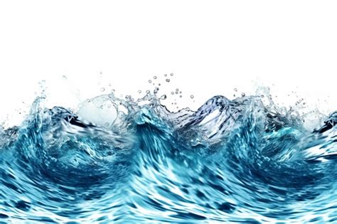 Premium Photo A Blue Wave With Water Drops On It