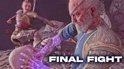 God Of War Ragnarok Kratos Vs Odin Epic Final Fight Odin Vs Kratos