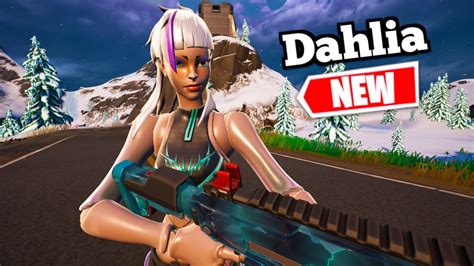 New Dahlia Skin Gameplay Fortnite Crew Pack Unseen Genius Set