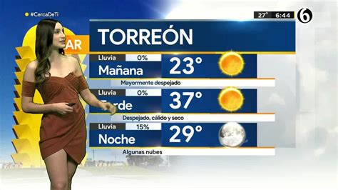 Pronóstico Del Tiempo Para Laguna Con Diana Sánchez 19 De Julio De