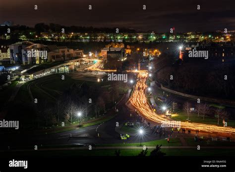 Edinburgh Hogmanay Torchlight Procession Stock Photo - Alamy