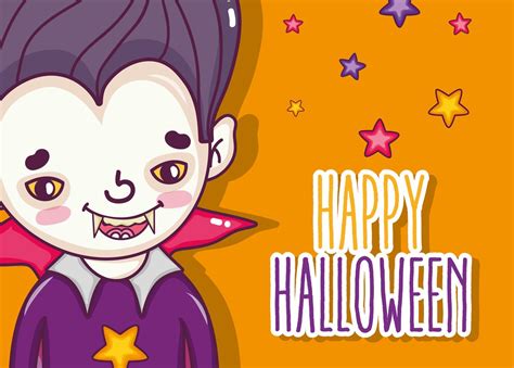 Happy Halloween Card Cartoons 650430 Vector Art At Vecteezy