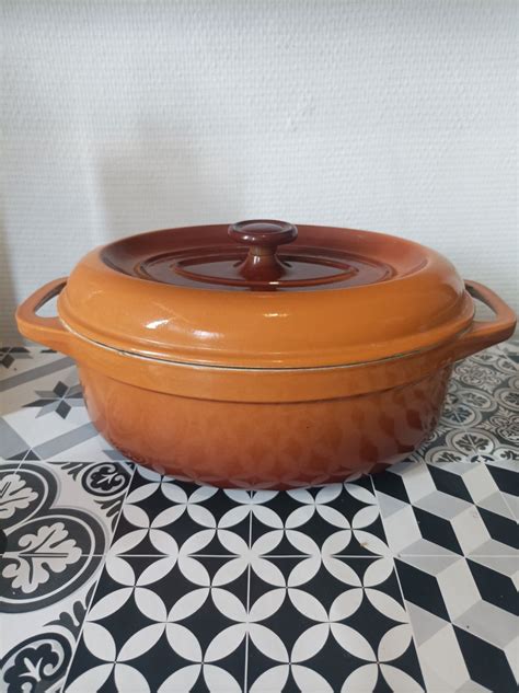 Ancienne Cocotte Ovale Fonte Fontignac Vintage Luckyfind