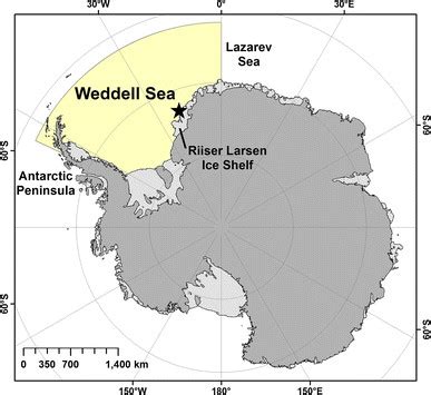 Location Of Drescher Inlet Star In The Eastern Weddell Sea