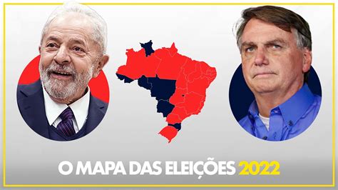 As pesquisas das eleições 2022 Mapa dos estados YouTube