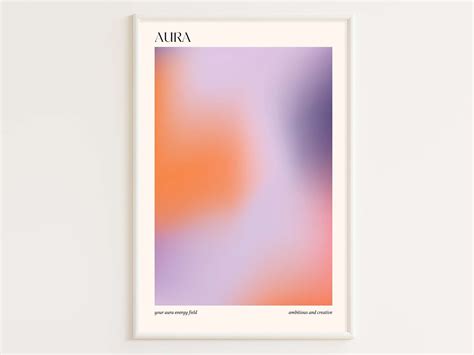 Aura Poster Wall Art Print Digital Download Modern Minimalist Design