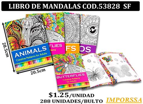 LIBRO DE MANDALAS COD 53828 SF Imporssa