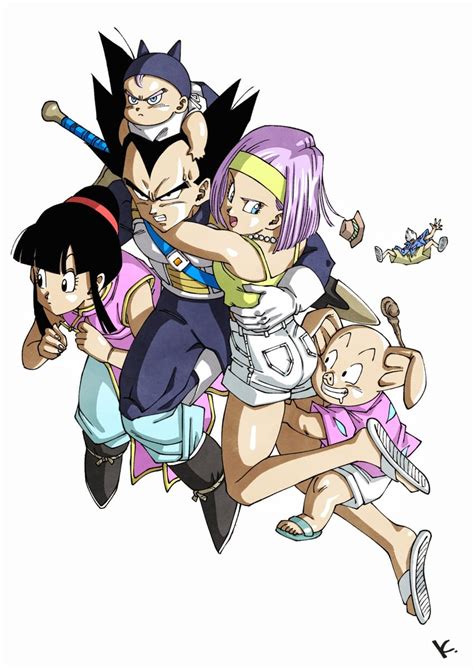 Vegeta Bulma Chi Chi Trunks Muten Roushi And More Dragon Ball