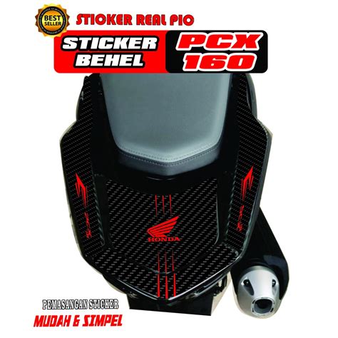 Jual Sticker Tankpad Behel Bagian Belakang Honda Pcx Al Honda Pcx