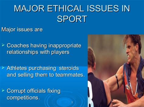 Ethics In Sports