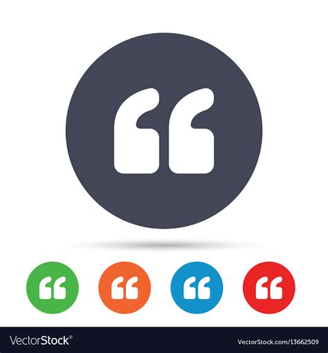 Quote Sign Icon Quotation Mark Symbol Royalty Free Vector