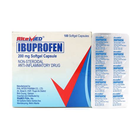 Ritemed Ibuprofen Mg Softgel Capsule S Price In The Philippines