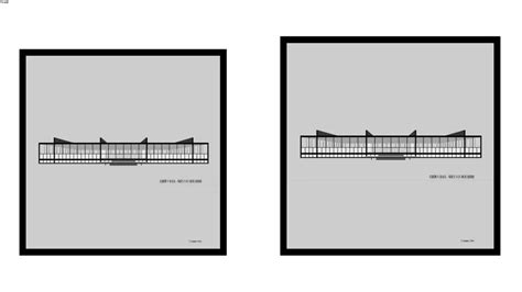 Quadro Urban Arts Arquitetura Crown Hall Mies Van Der Rohe 3d Warehouse