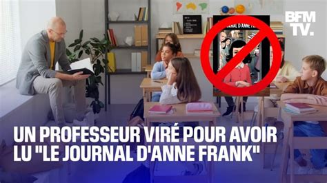 États Unis un professeur viré pour avoir lu Le Journal dAnne Frank