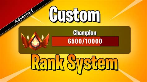 CUSTOM Rank System In Fortnite UEFN Tutorial YouTube