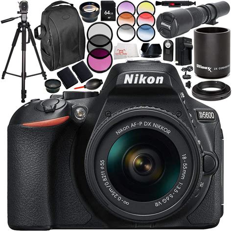 Nikon D5600 Dslr Camera With 18 55mm Lens And 70 300mm F4 56g Lens