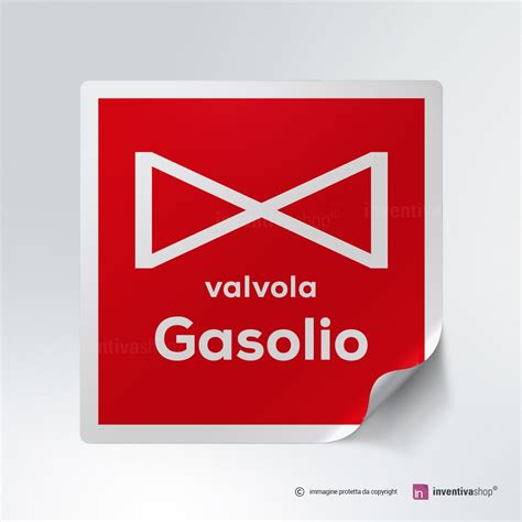 Cartello Valvola Gasolio