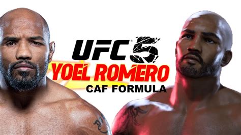 How To Make Yoel Romero In UFC 5 CAF Formula YouTube