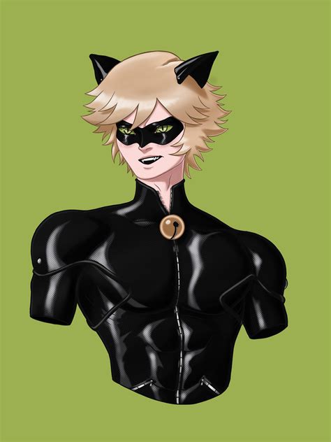 Here’s a Chat Noir fanart that I drew to bless your day... : r/miraculousladybug