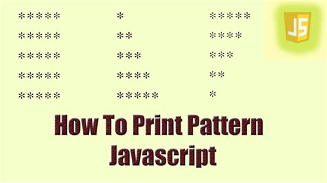 How To Print Pyramid Patterns Of Numbers And Stars Javascript