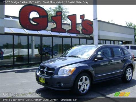 Steel Blue Metallic 2007 Dodge Caliber R T Awd Pastel Slate Gray Interior