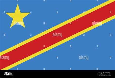 Vector Illustration Of The Flag Of Congo Stock Vector Image And Art Alamy