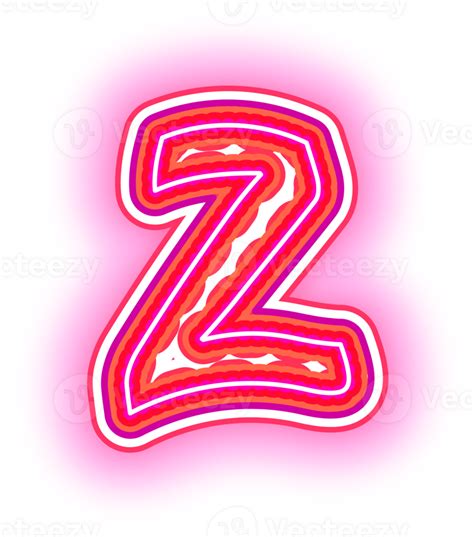 Pink Neon Letter Z 33558427 PNG