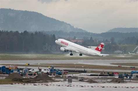 Hb Ijj Swiss Airbus A Jet In Zurich In Switzerland Editorial