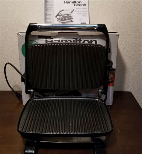 Hamilton Beach Panini Press Gourmet Sandwich Maker EBay