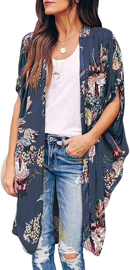 Chicgal Puff Sleeve Women S Kimono Cardigan