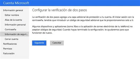 Protege tu cuenta Outlook con la verificación en dos pasos