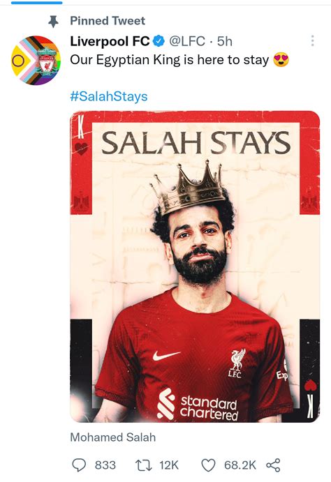 Mohamed Salah Signs New Contract With Liverpool Until Photos