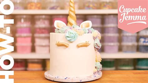 Full Unicorn Cake Tutorial And How To Cupcake Jemma Youtube