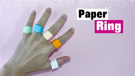 How To Make A Paper Ring Origami Ring YouTube