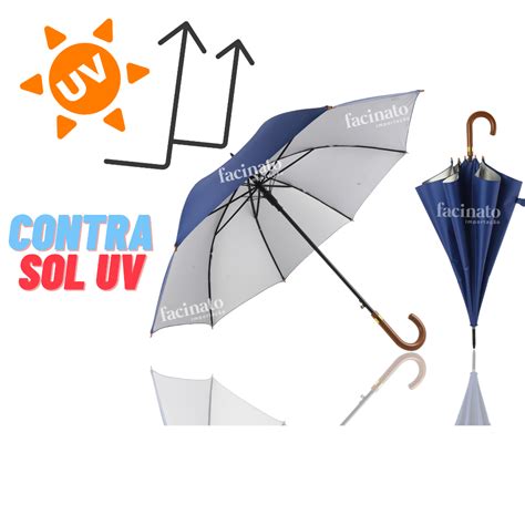 Guarda Chuva Com Protecao Uv - Guarda Chuva Grande Reforçado Com Proteção UV Vareta Dupla Cabo De ...