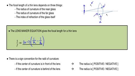 Lens Equation Light Measurement Handbook Manipulating Light What