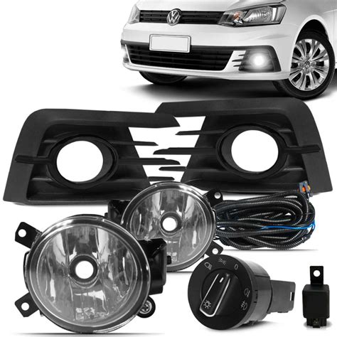 Kit Farol De Milha Volkswagen Gol E Voyage G7 2016 A 2018 Auxiliar