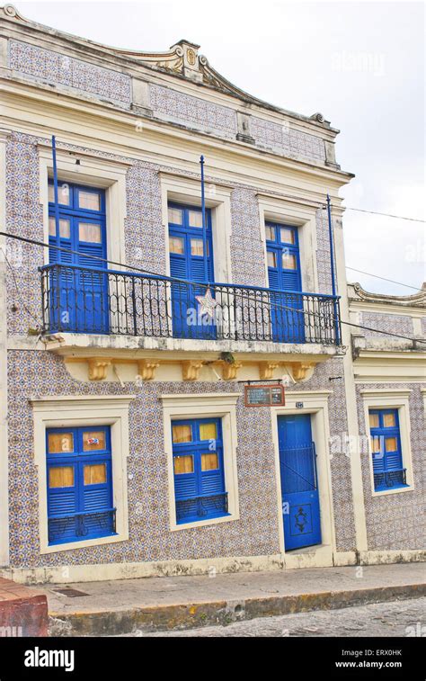 Beautiful Colourful Houses In Olinda Recife Brazil On September 1st